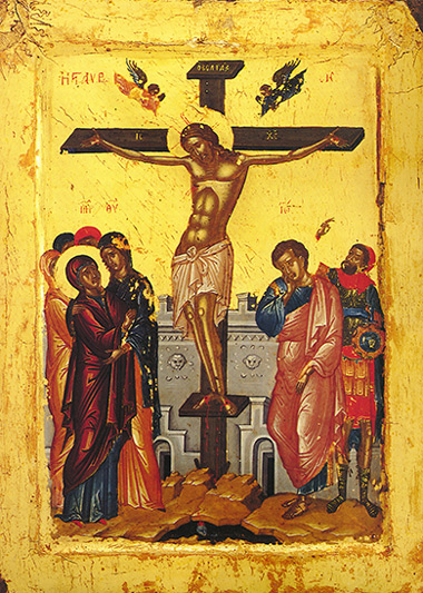 An AD 1552 icon of The Crucifixion